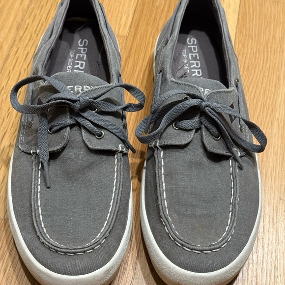 Sperry Men's Charcoal Boat Shoes - Picture 1 of 4